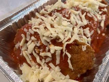 Load image into Gallery viewer, CHICKEN PARMESAN WITH PENNE PASTA IN TOMATO SAUCE
